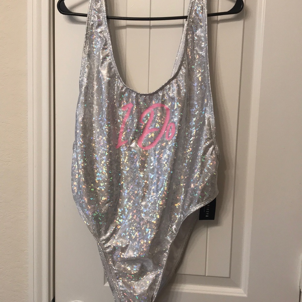 I DO glitter one piece swimsuit
